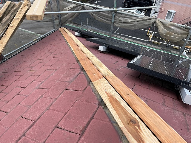 貫板交換　木貫　アサヒ金属　棟包